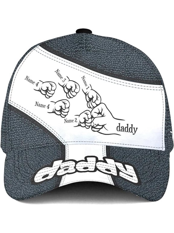Personalize Kid Name Best Father Kids Classic Baseball Cap One Size Multicolor