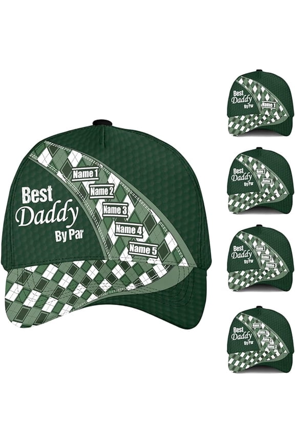 Personalize Kid Name Best Father Kids Classic Baseball Cap One Size Multicolor