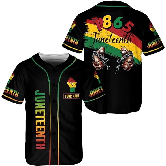 Lotusprinthandmade Personalized Black Pride Baseball Jersey XS-5XL Multicolor