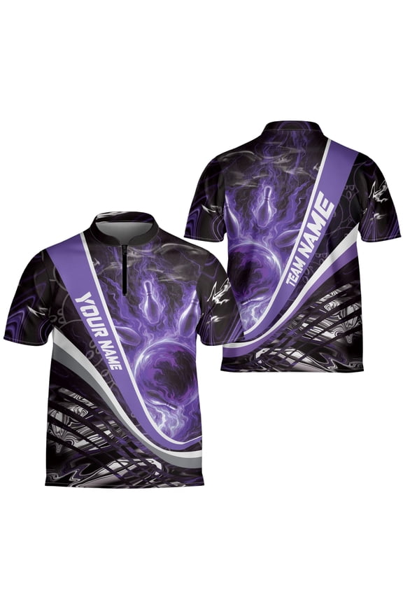 Personalized Bowling Lovers Bowling Jersey XS-5XL Multicolor (2XL), personalized bowling shirt