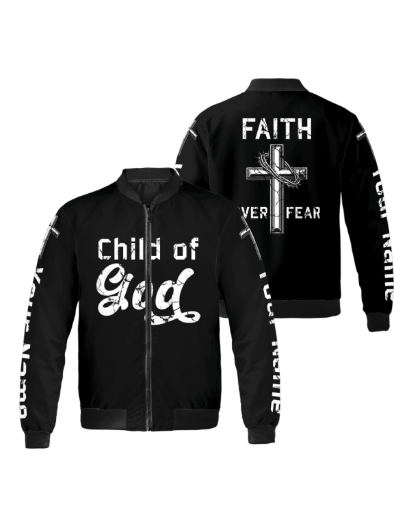 Personalized Child of God All Over Print Bomber Jacket