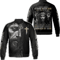 thumbnail image 1 of Lotusprinthandmade Personalized Christian I Would Rather Stand With God All-over Print Bomber Jacket S-5XL Multicolor (3XL), 1 of 5