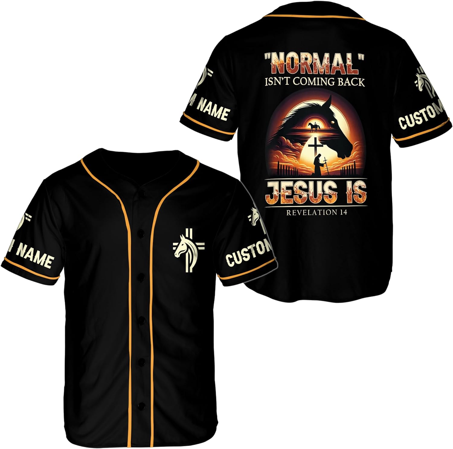 Lotusprinthandmade Personalized Christian Jesus Baseball Jersey, jesus