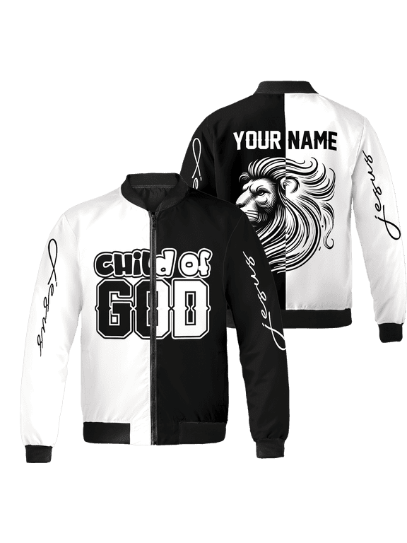 Personalized Christian Jesus Lion All-over Print Bomber Jacket S-5XL Multicolor (4XL)