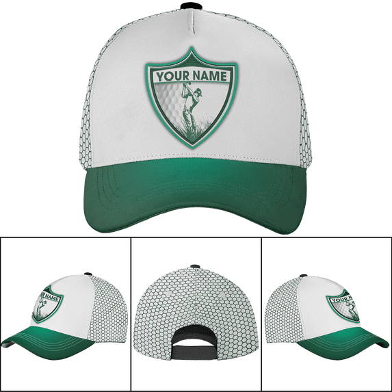 Lotusprinthandmade Personalized Golf Lover Playing Golf Classic Baseball Cap One Size Multicolor