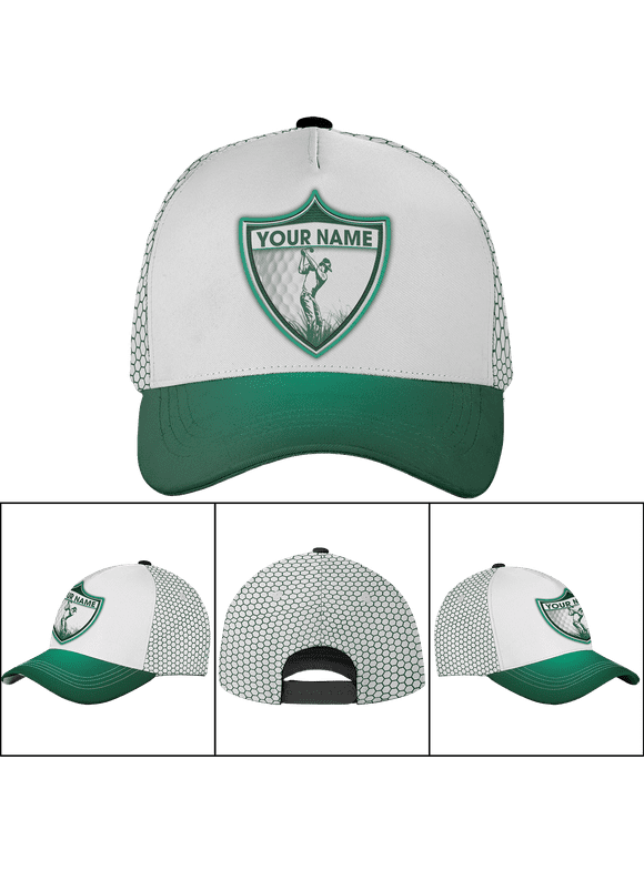 Lotusprinthandmade Personalized Golf Lover Playing Golf Classic Baseball Cap One Size Multicolor