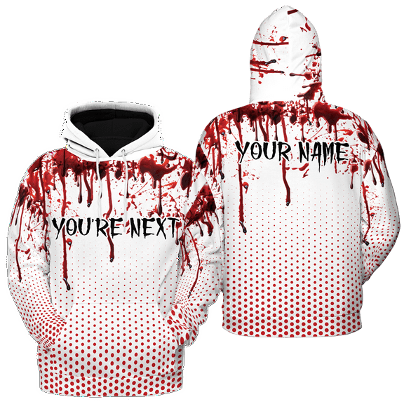 Lotusprinthandmade Personalized Halloween Costume Horror Hoodie 3D (Lightweight) S-5XL Multicolor (S)