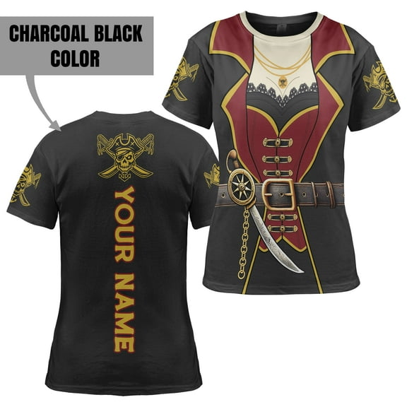 Lotusprinthandmade Personalized Halloween Costume Unisex T-shirt 3D S-5XL Multicolor (S), custom name halloween shirt, funny halloween costume tee