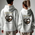 thumbnail image 1 of Lotusprinthandmade Personalized He Keeps Me Safe She Keeps Me Wild Deer Couple White Hoodie 2D (XL), custom deer couple hoodie set, 1 of 4