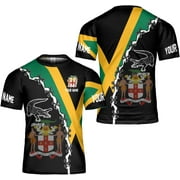 Lotusprinthandmade Personalized Jamaica Unisex T-shirt 3D, Jamaica Flag Tshirt, Jamaicana Shirt