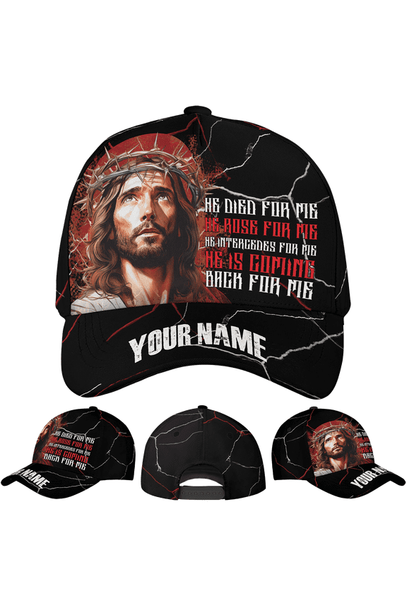 Personalized Jesus Christian Classic Baseball Cap One Size Multicolor, jesus baseball cap