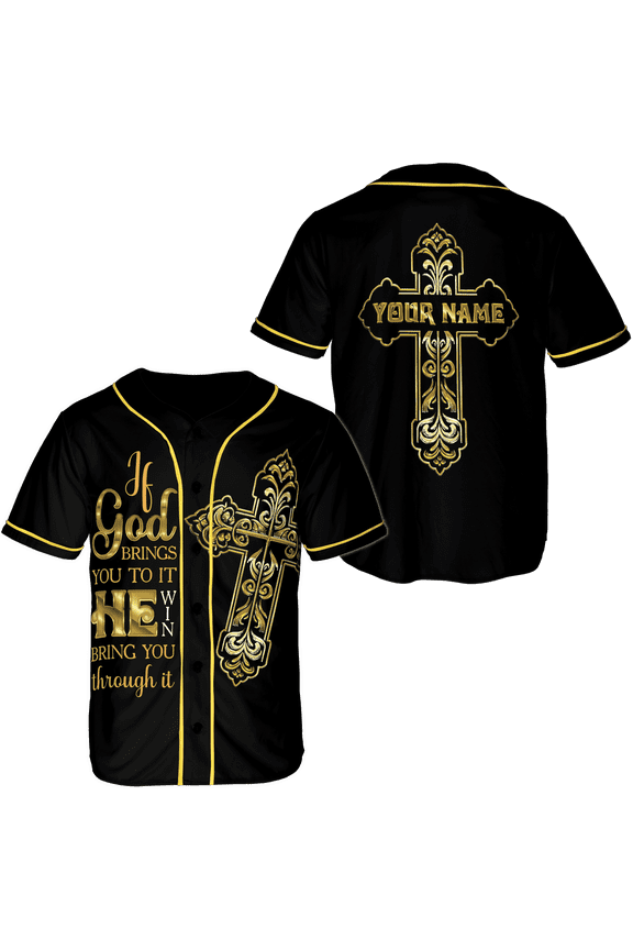 Personalized Jesus God Baseball Jersey Shirt XS-5XL Multicolor, Christian Jersey
