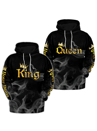 King and queen hoodies walmart online