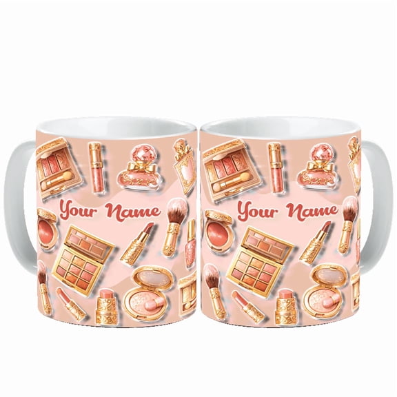 Lotusprinthandmade Personalized Makeup Artist Ceramic Mug 11oz, White
