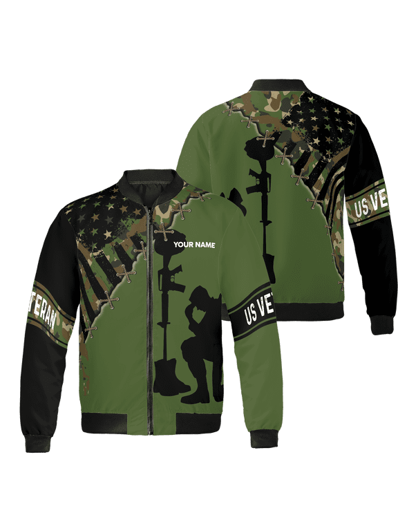 Personalized Memorial Day Veteran Military All-over Print Bomber Jacket S-5XL Multicolor (S)