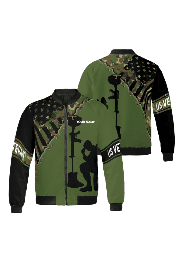 Personalized Memorial Day Veteran Military All-over Print Bomber Jacket S-5XL Multicolor (S)