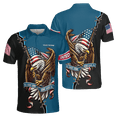 thumbnail image 1 of Lotusprinthandmade Personalized Memorial Day Veterans Eagle Military Men Polo Shirt (Lightweight) S-5XL Multicolor (4XL), 1 of 7