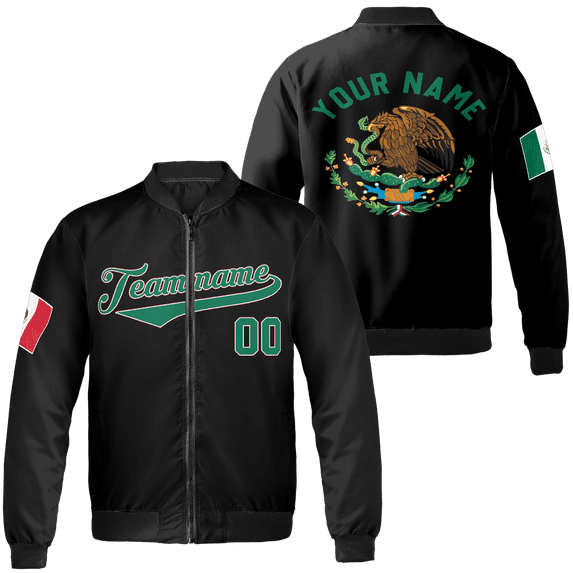 Lotusprinthandmade Personalized Mexico Bomber Jacket S-5XL Multicolor, Mens Mexican Jacket