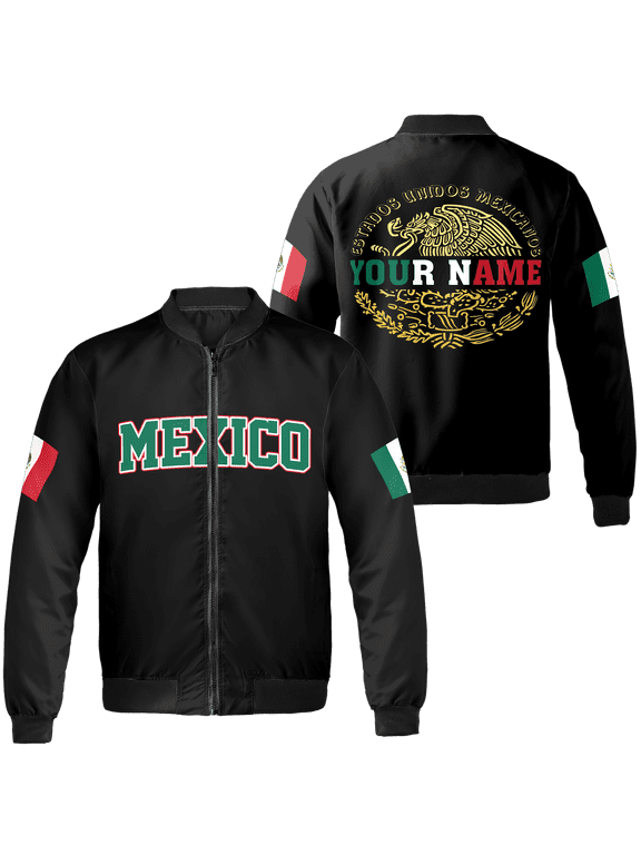 Personalized Mexico Bomber Jacket S-5XL Multicolor, Mens Mexican Jacket