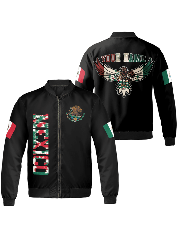 Personalized Mexico Bomber Jacket S-5XL Multicolor, Mens Mexican Jacket