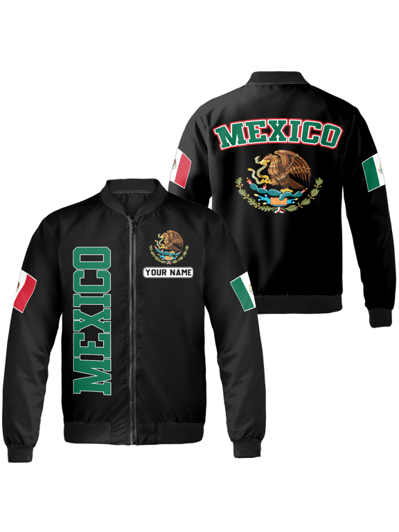 Personalized Mexico Bomber Jacket S-5XL Multicolor, Mens Mexican Jacket