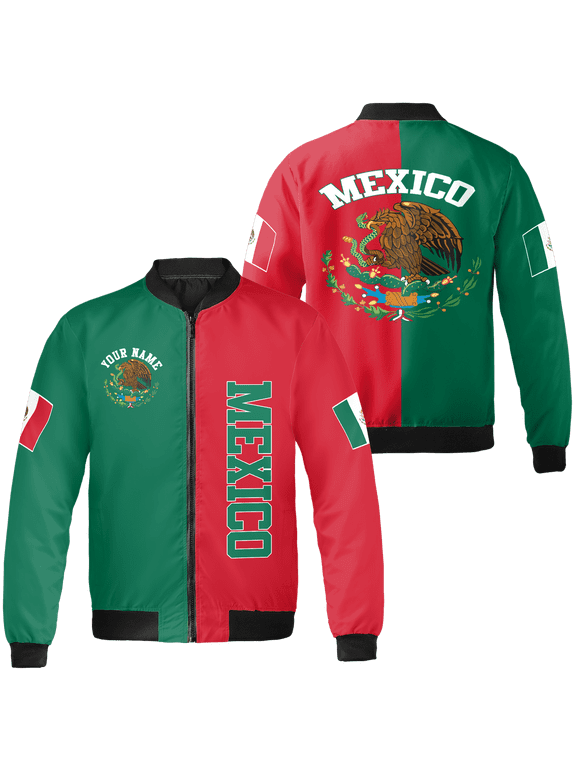Personalized Mexico Bomber Jacket S-5XL Multicolor, Mens Mexican Jacket