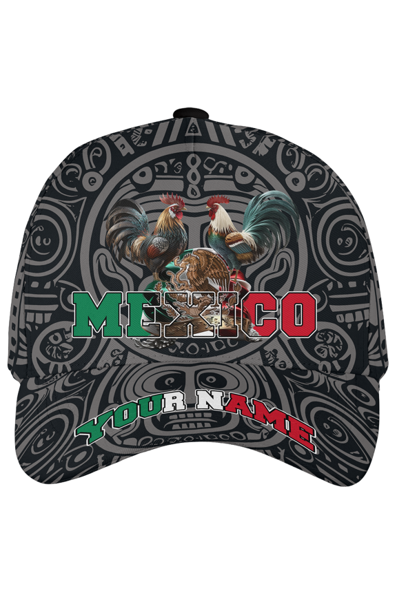 Personalized Mexico Mexican Eagle Chicken Again Classic Baseball Cap One Size Multicolor, Mexican Animal Design Cap