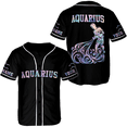 thumbnail image 1 of Lotusprinthandmade Personalized Name Aquarius Zodiac Baseball Jersey XS-5XL Multicolor, zodiac aquarius shirt, zodiac baseball jersey, aquarius baseball jersey, 1 of 5