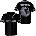 thumbnail image 1 of Lotusprinthandmade Personalized Name Capricorn Zodiac Baseball Jersey XS-5XL Multicolor, capricorn shirt, capricorn birthday shirt, capricorn shirts for women, 1 of 5