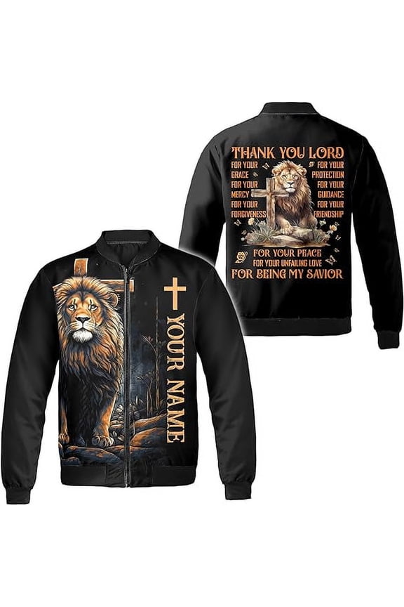 Personalized Name God Christian Jesus All-over Print Bomber Jacket S-5XL Multicolor
