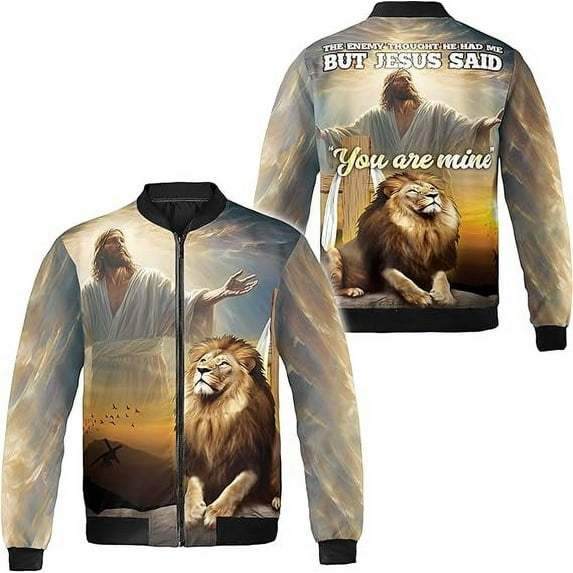 Lotusprinthandmade Personalized Name God Christian Jesus All-over Print Bomber Jacket S-5XL Multicolor