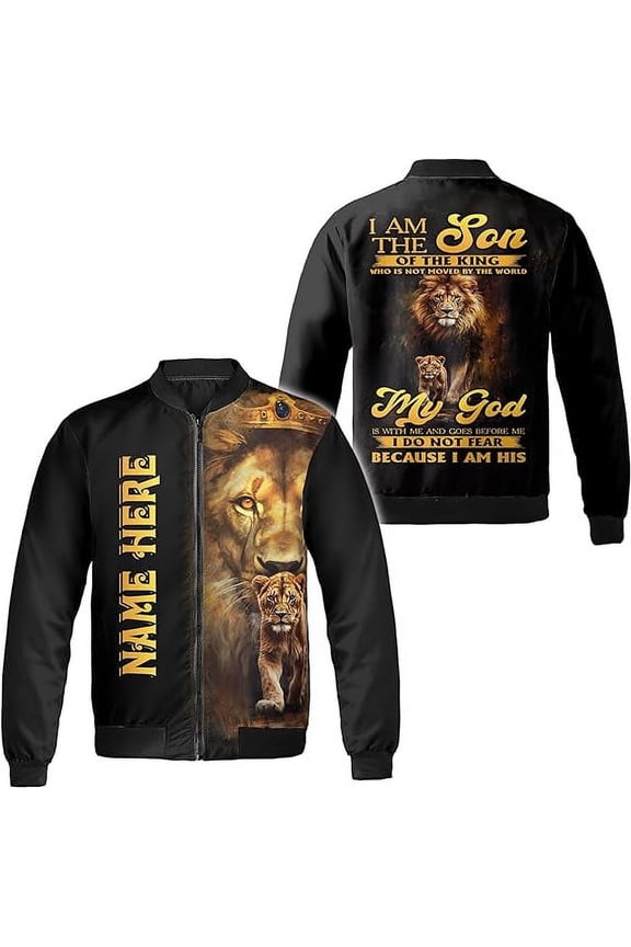 Personalized Name God Christian Jesus All-over Print Bomber Jacket S-5XL Multicolor