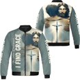 thumbnail image 1 of Lotusprinthandmade Personalized Name God Christian Jesus All-over Print Bomber Jacket S-5XL Multicolor, 1 of 5