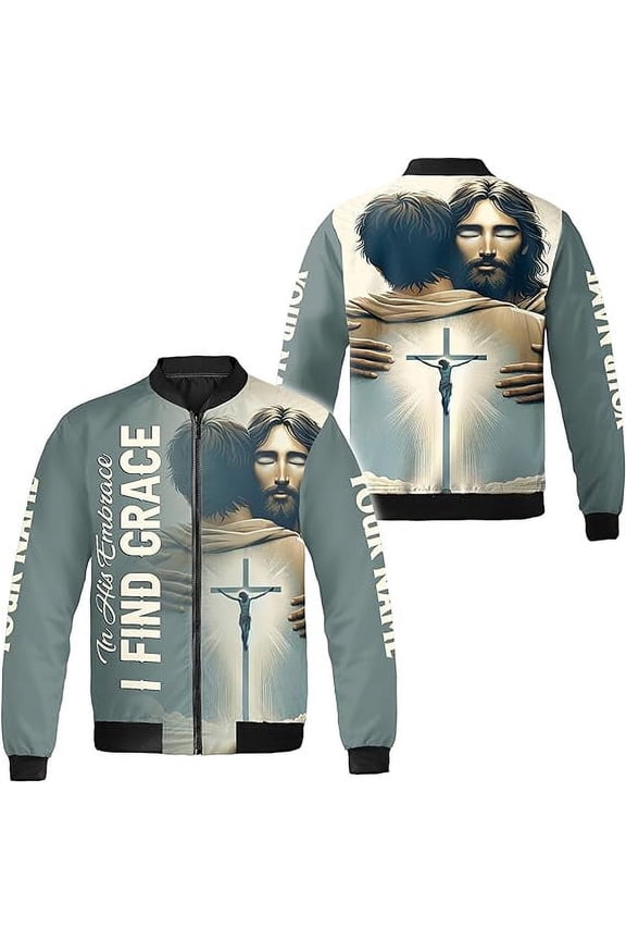 Personalized Name God Christian Jesus All-over Print Bomber Jacket S-5XL Multicolor