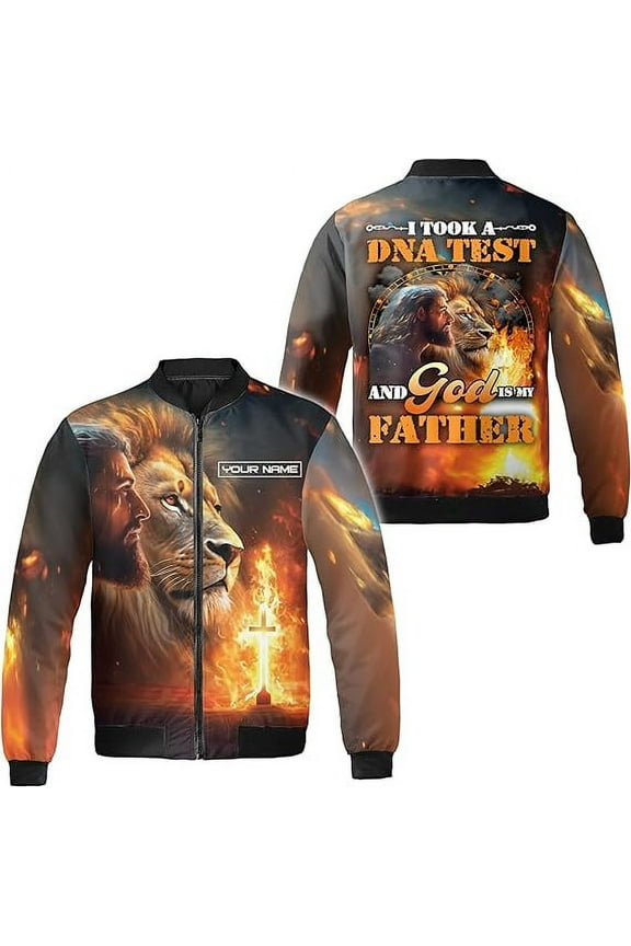 Personalized Name God Christian Jesus All-over Print Bomber Jacket S-5XL Multicolor