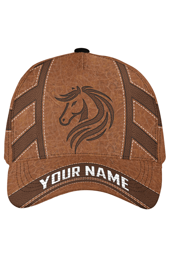 Personalized Name Horse Lovers Classic Baseball Cap Multicolor, Custom Horse Cap