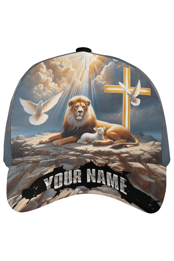 Personalized Name Jesus God Christian Classic Baseball Cap One Size Multicolor