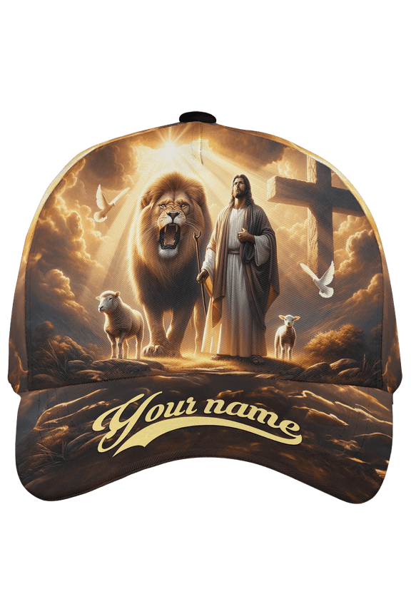 Personalized Name Jesus God Christian Classic Baseball Cap One Size Multicolor