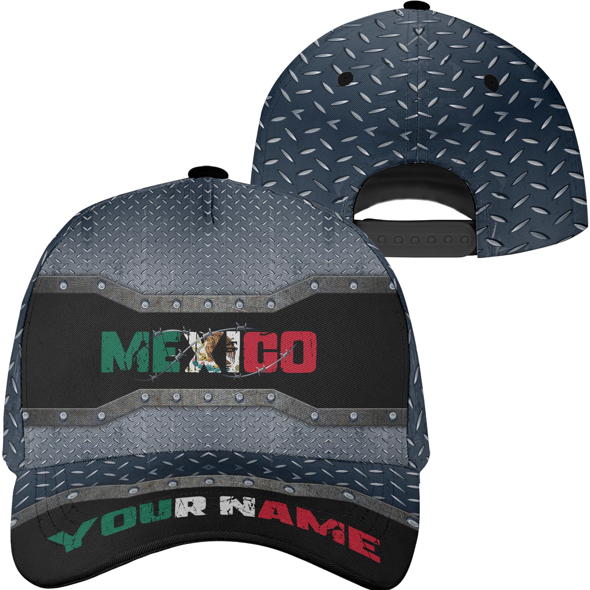 Personalized Mexico Cap, Mexican Hats for Men Women, Mexico Eagl 並行輸入品 Lotusprinthandmade Personalized Name Mexico Eagle Classic Baseball