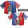 thumbnail image 1 of Lotusprinthandmade Personalized Name Puerto Rico Crop Top Baseball Jersey for Women XS-XL Multicolor, 1 of 5
