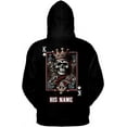 thumbnail image 1 of Lotusprinthandmade Personalized Name Skull Couple K King Black Hoodie 2D S-5XL 50/50 cotton/polyester mix, 1 of 4
