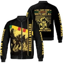 Lotusprinthandmade Personalized Name Veteran All-over Print Bomber Jacket S-5XL Multicolor