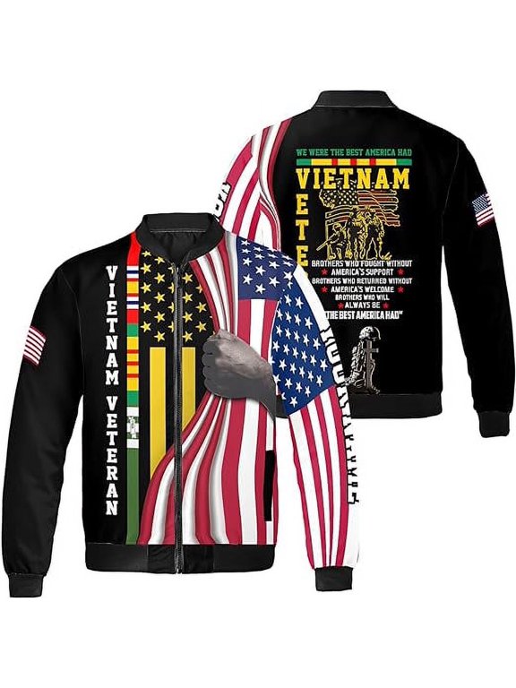 Personalized Name Veteran All-over Print Bomber Jacket S-5XL Multicolor
