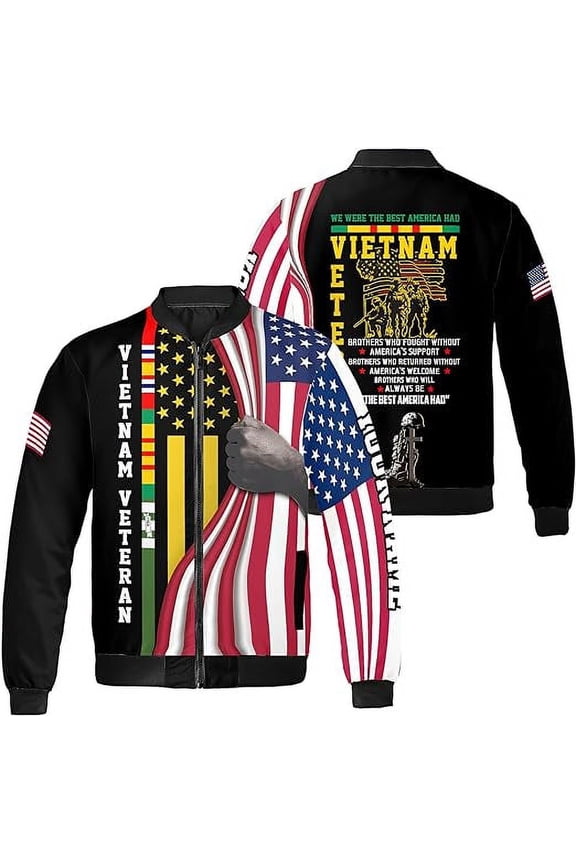 Personalized Name Veteran All-over Print Bomber Jacket S-5XL Multicolor