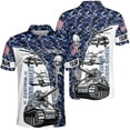 thumbnail image 1 of Lotusprinthandmade Personalized Name Veteran US Veteran Men Polo Shirt (Lightweight) S-5XL Multicolor (2XL), 1 of 7