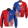 thumbnail image 1 of Lotusprinthandmade Personalized Philippines Flag All-over Print Bomber Jacket S-5XL Multicolor, 1 of 5