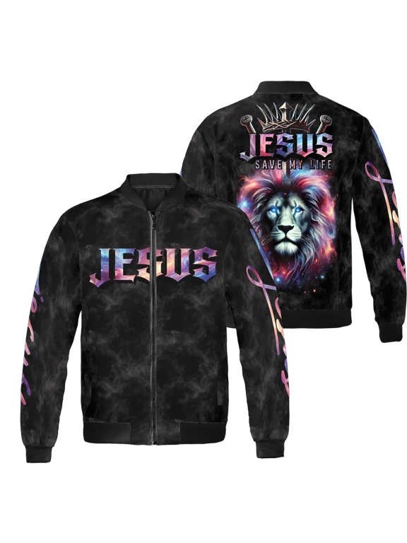Personalized Religious Jesus Christian All-over Print Bomber Jacket S-5XL Multicolor (XL) – Jesus Christian Bomber Jacket
