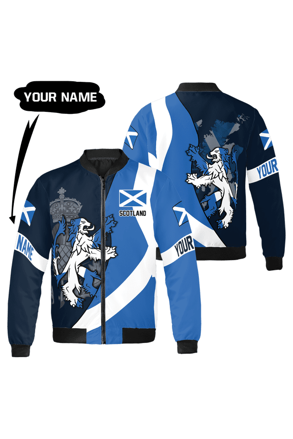 Personalized Scotland Pride Love Scotland All-over Print Bomber Jacket S-5XL Multicolor (2XL)