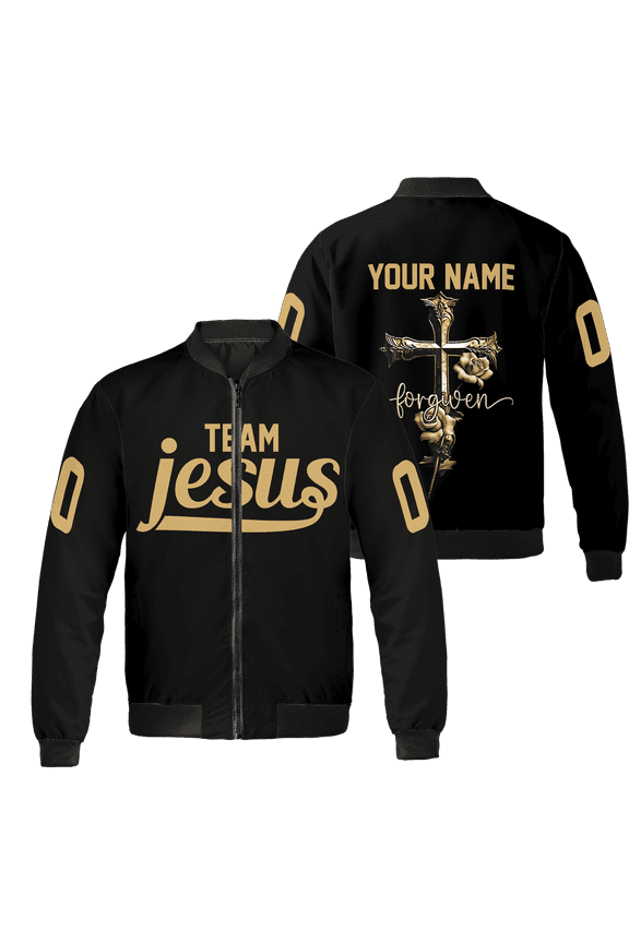 Personalized Team Jesus Christian All-over Print Bomber Jacket S-5XL Multicolor (M)