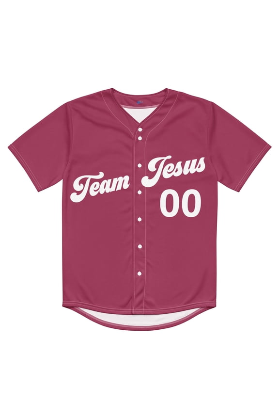 Personalized Team Jesus Christian Baseball Jersey XS-5XL Multicolor (4XL) – Faith Graphic Jersey